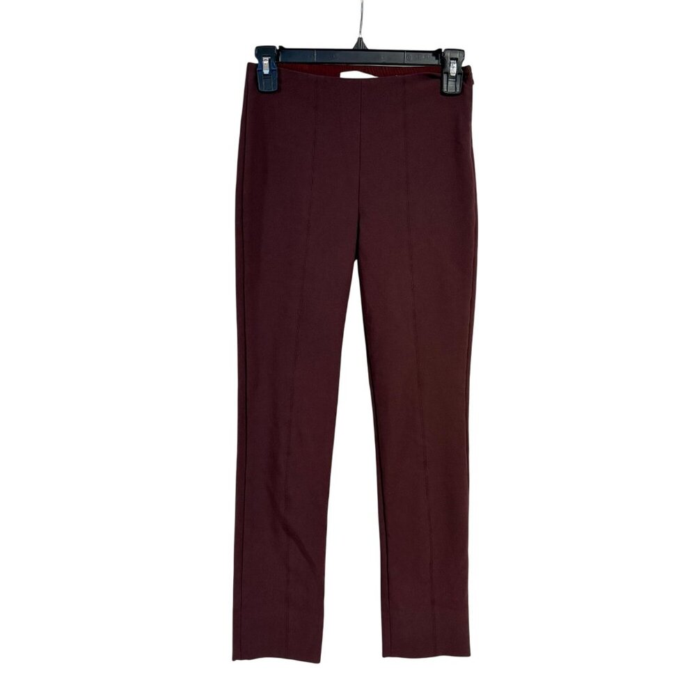 Vince Front Seam Legging Burgundy Size XS‎